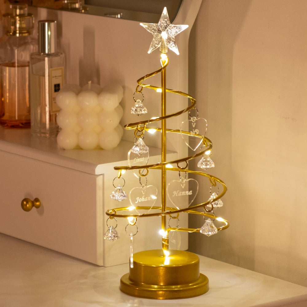 Familienbaum | Personalisierte Weihnachtsbaumlampe