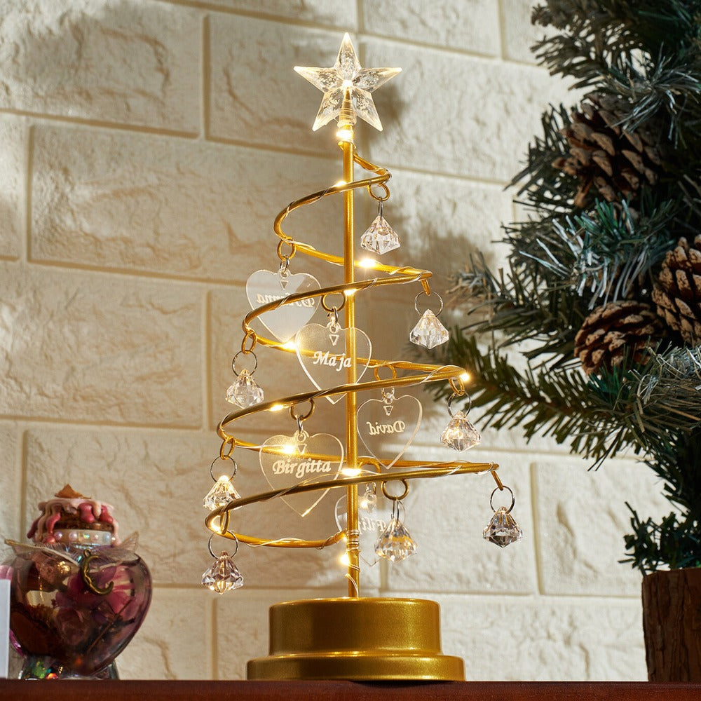 Familienbaum | Personalisierte Weihnachtsbaumlampe