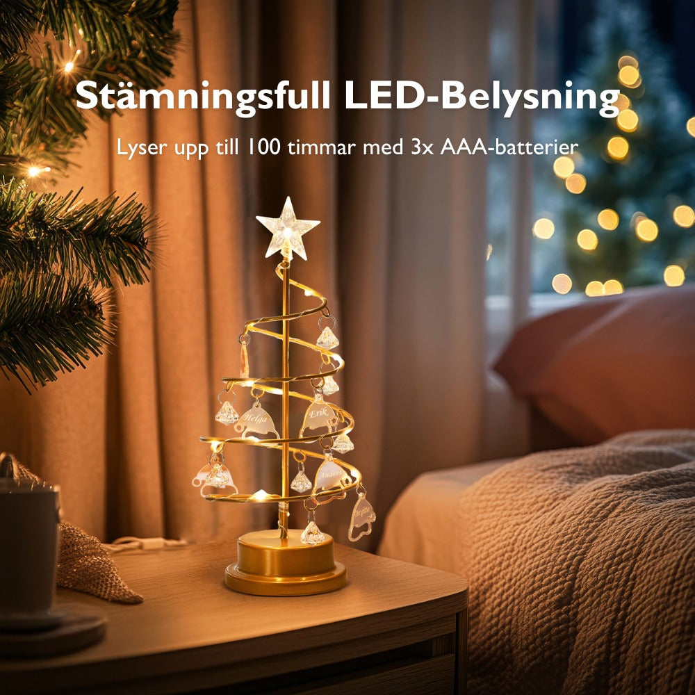 Familienbaum | Personalisierte Weihnachtsbaumlampe