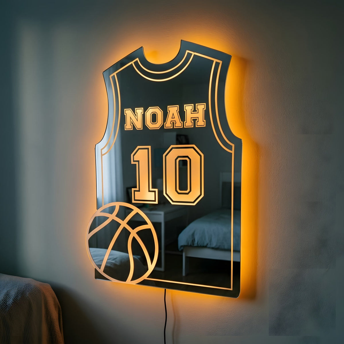 Basketballspieler | Persönlicher LED-Spiegel
