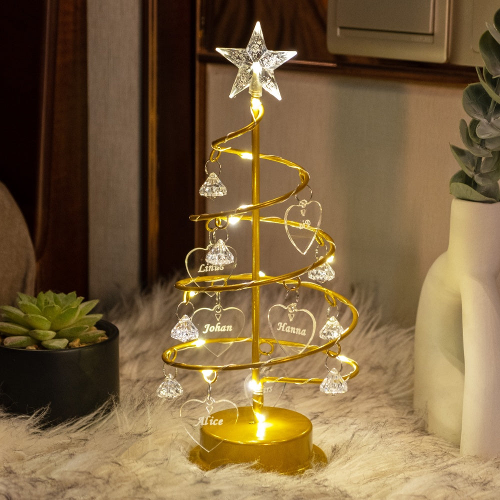 Familienbaum | Personalisierte Weihnachtsbaumlampe