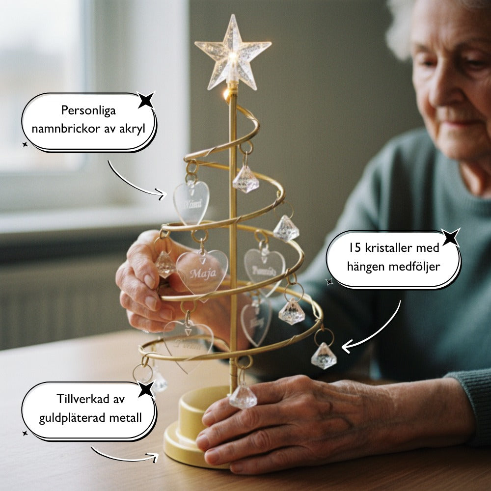 Familienbaum | Personalisierte Weihnachtsbaumlampe
