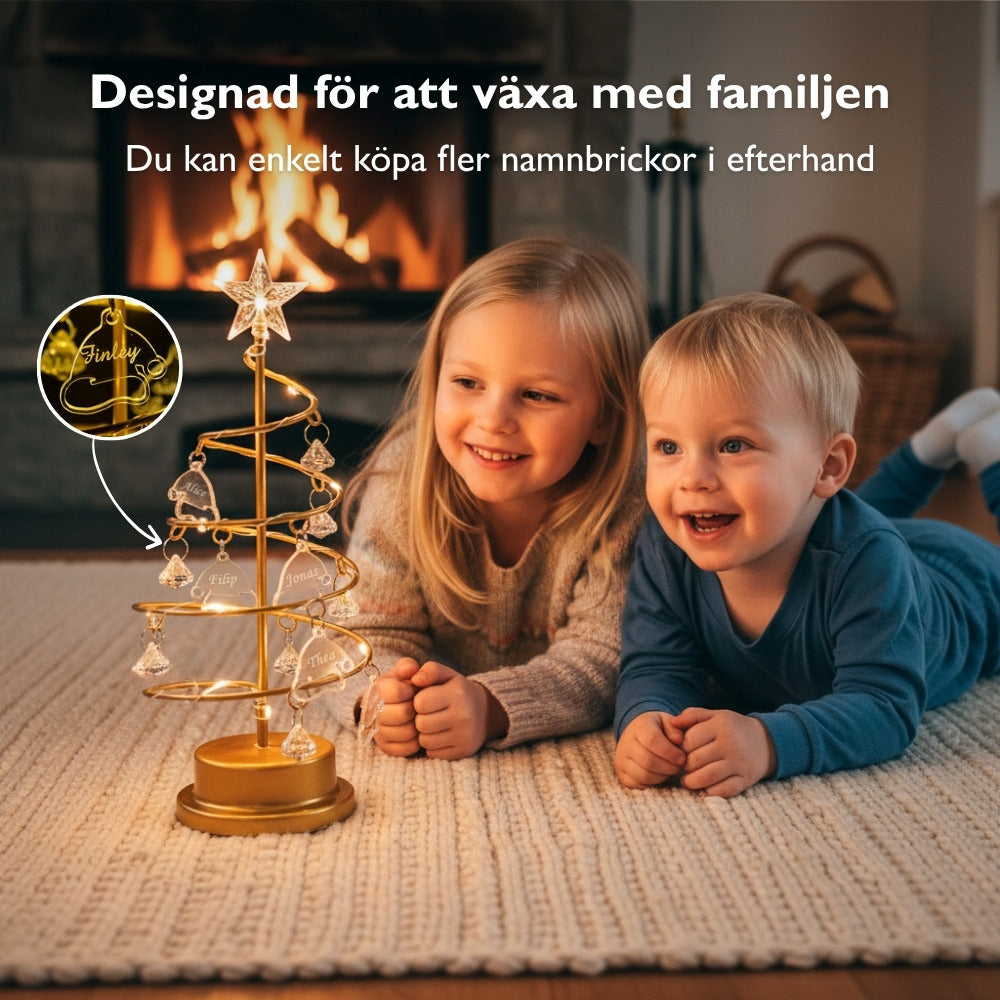 Familienbaum | Personalisierte Weihnachtsbaumlampe
