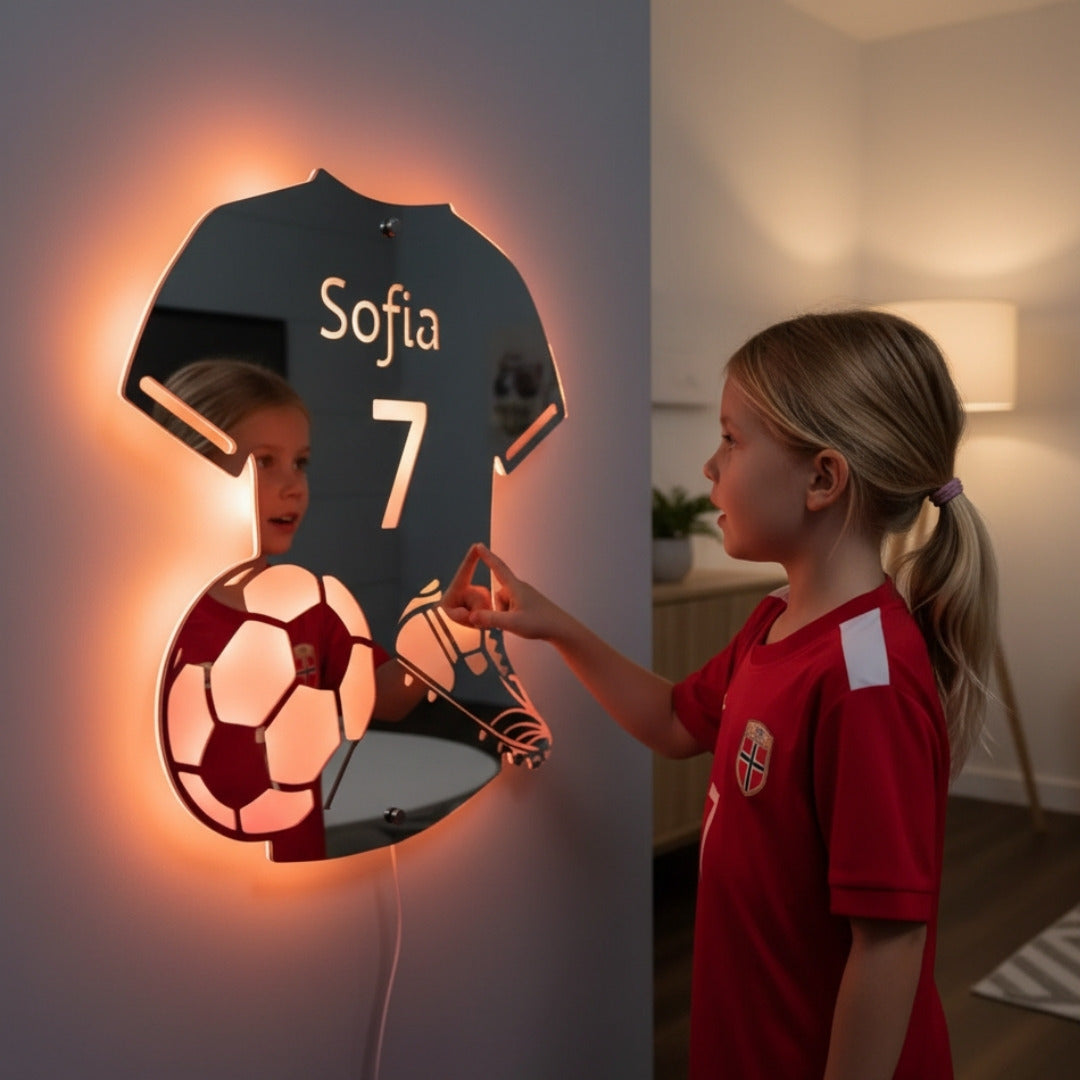 Fußballspieler | Persönlicher LED-Spiegel