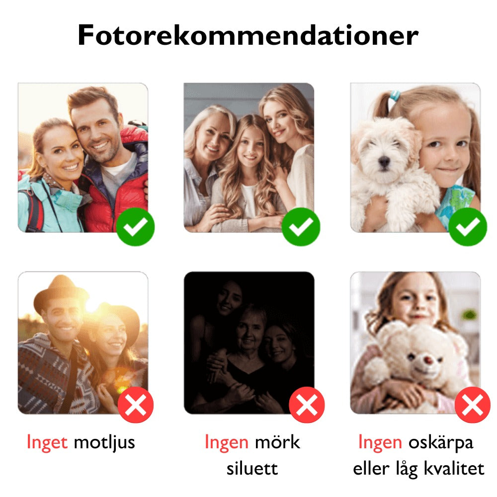 Fotokristall | Persönlicher Kerzenhalter