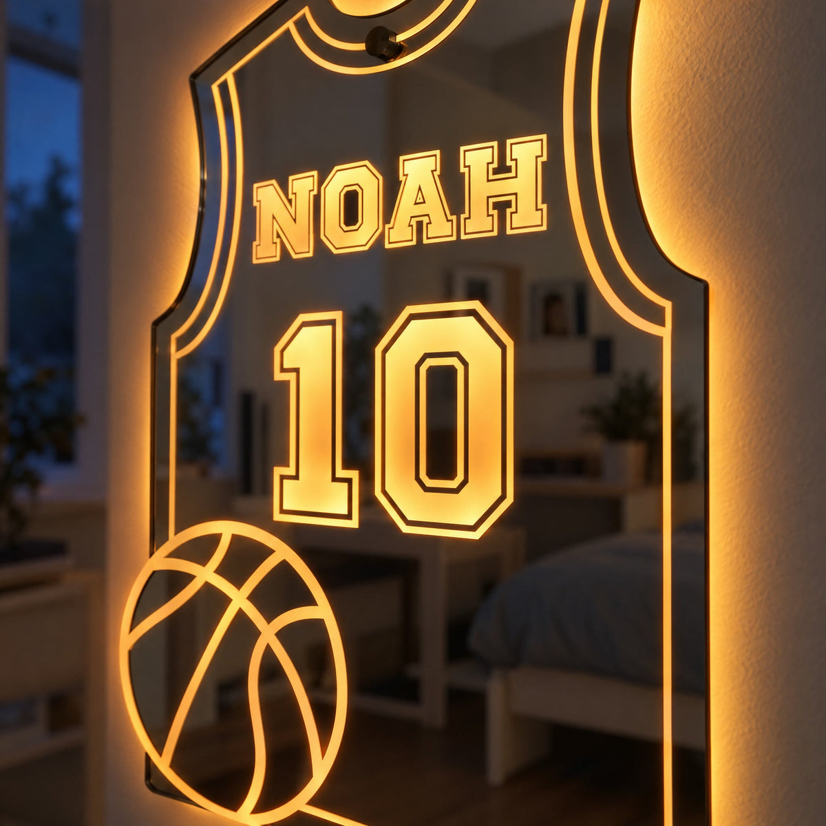 Basketballspieler | Persönlicher LED-Spiegel